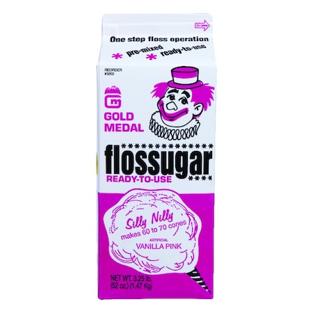 Gold Medal Gold Medal Flossugar Vanilla Pink Cotton Candy Sugar 3.25 lb 3202